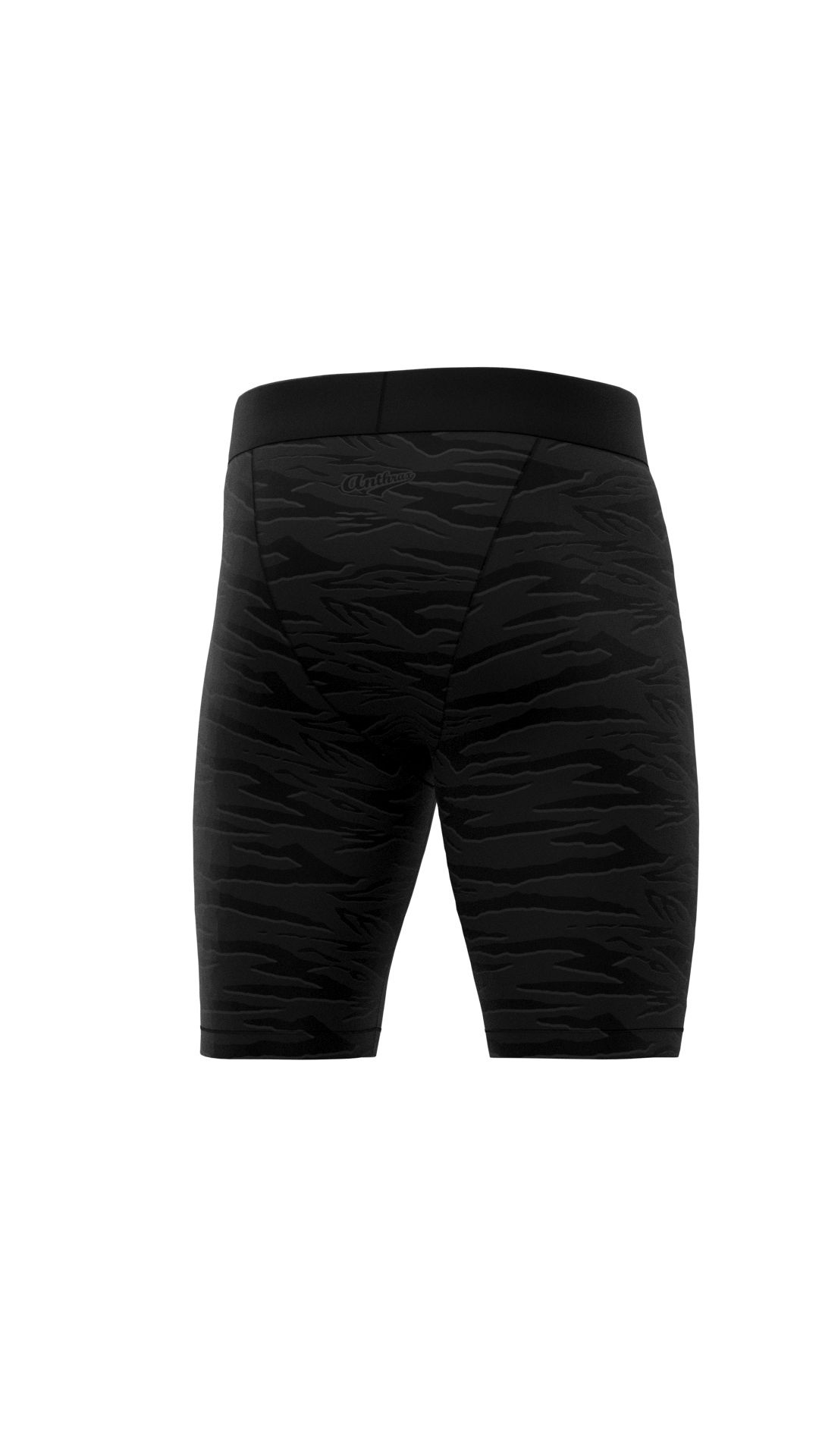 The Farm Compression Shorts - Sandana Black & Grey Snake Stripe