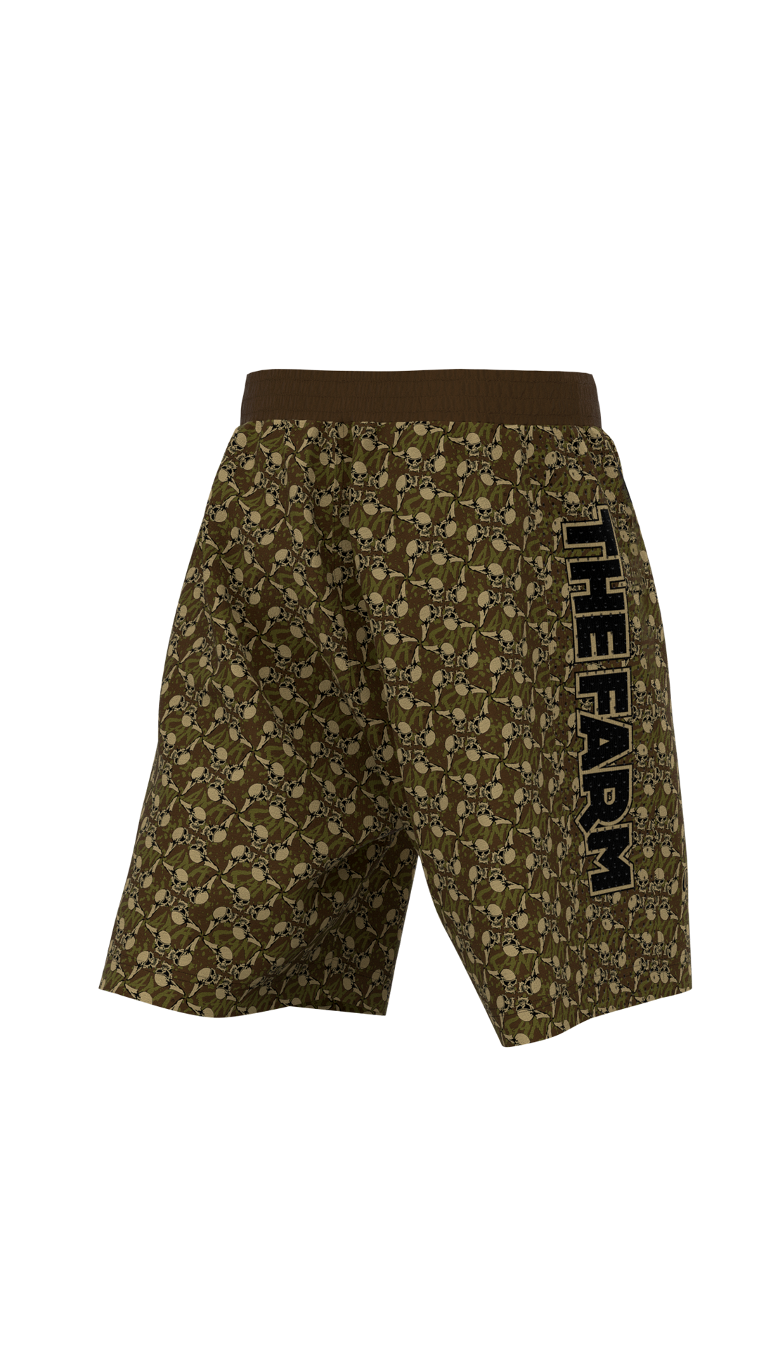 The Farm Hybrid Vision Shorts - Sandana Brown Flying Skulls