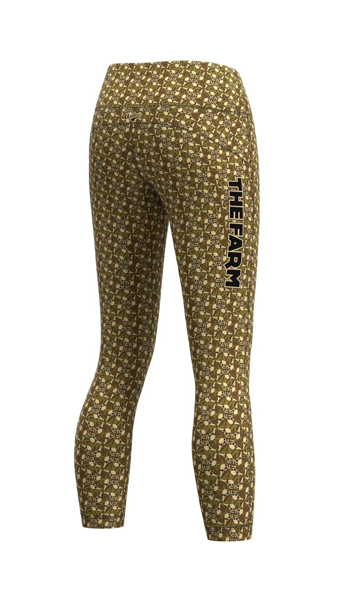 Women's The Farm Leggings - Sandana Brown Flying Skulls