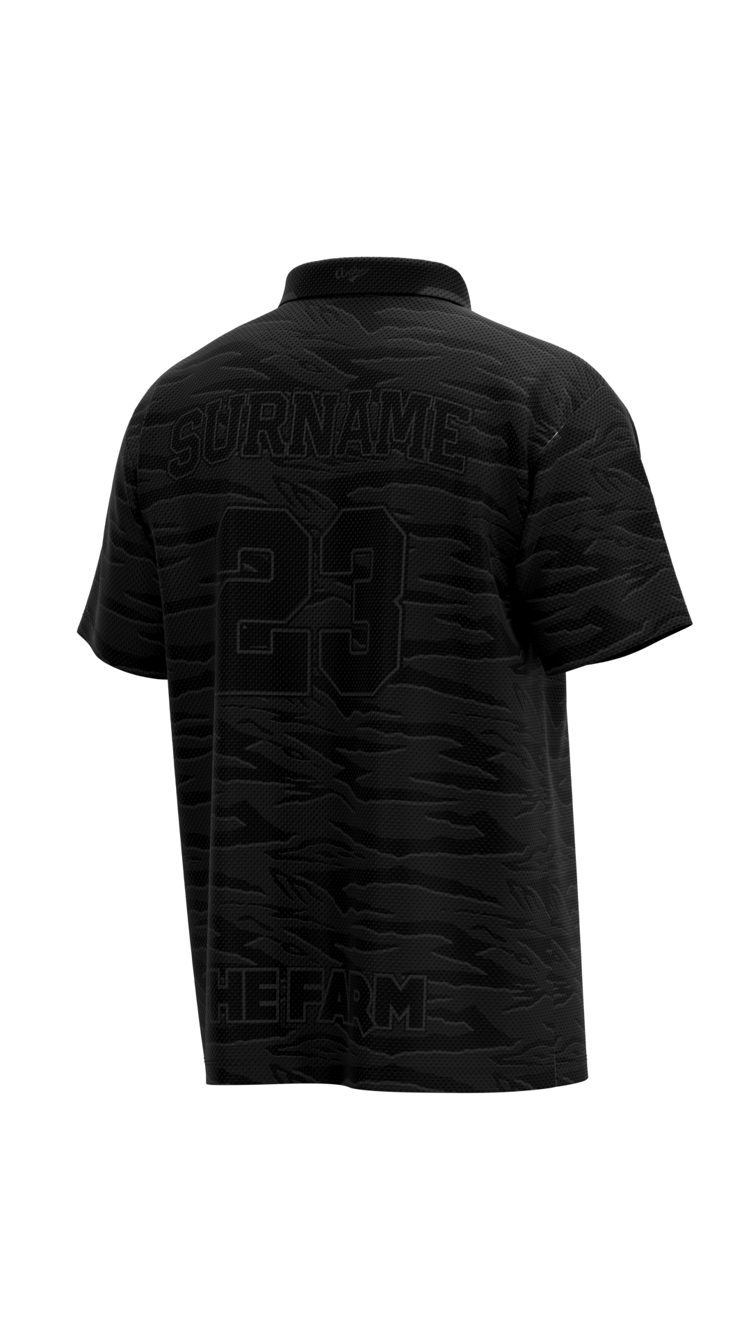 The Farm Polo - Sandana Black & Grey Snake Stripe