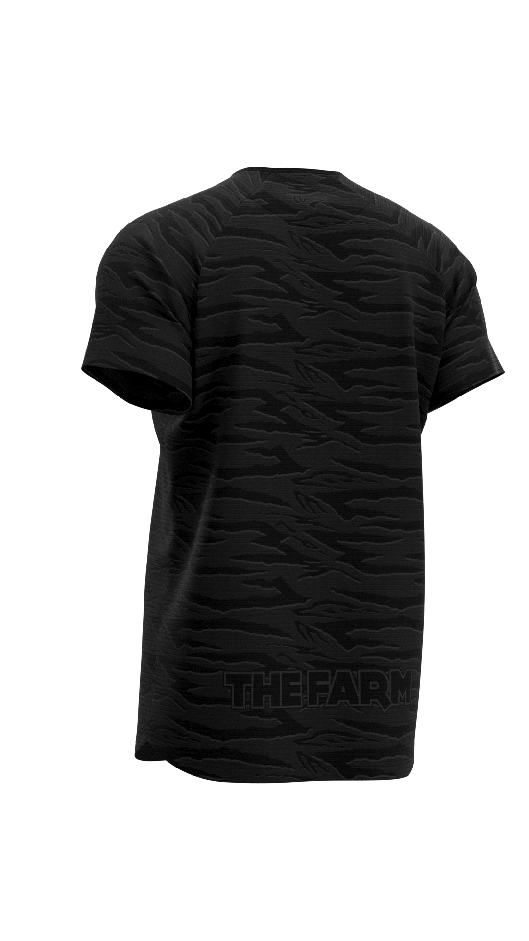 The Farm Pro-Fit Tee - Sandana Black & Grey Snake Stripe