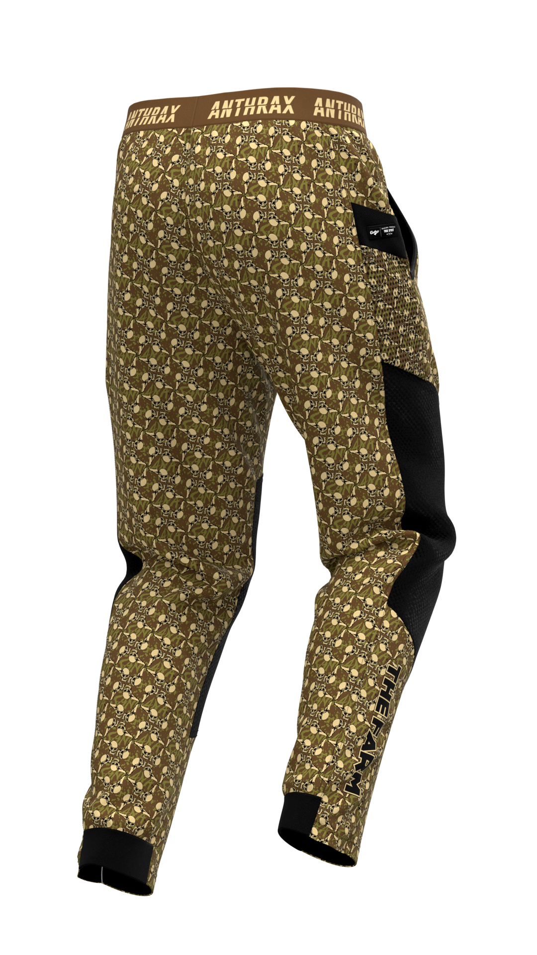 The Farm Spartan Pants - Sandana Brown Flying Skulls
