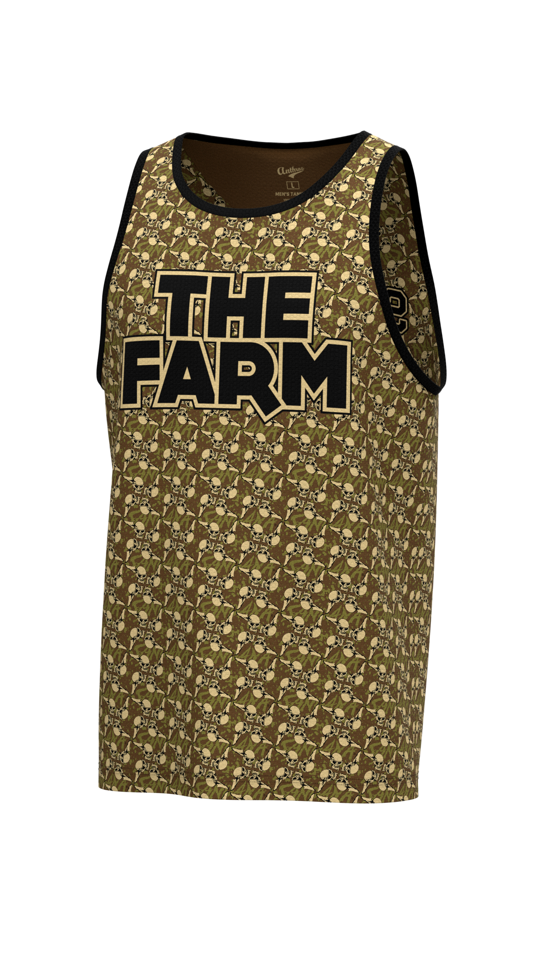 The Farm Tank Top - Sandana Brown Flying Skulls
