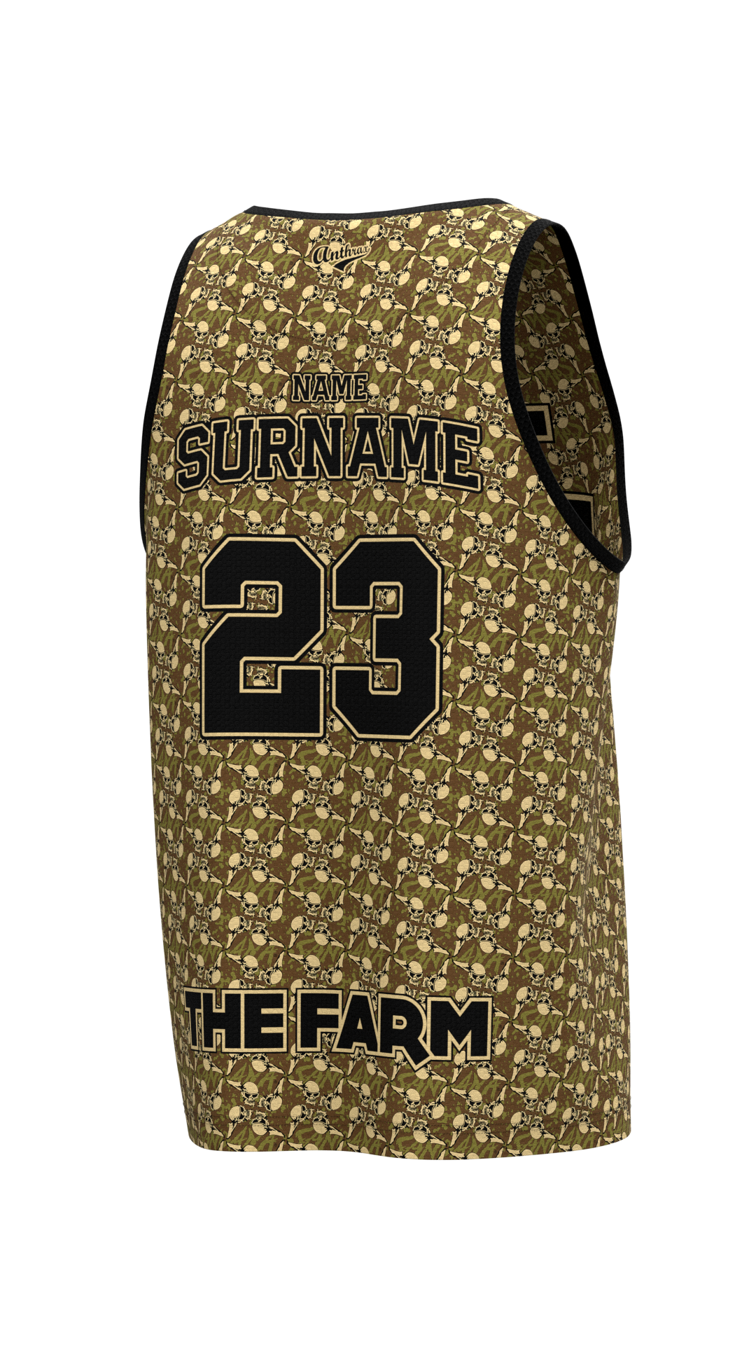 The Farm Tank Top - Sandana Brown Flying Skulls