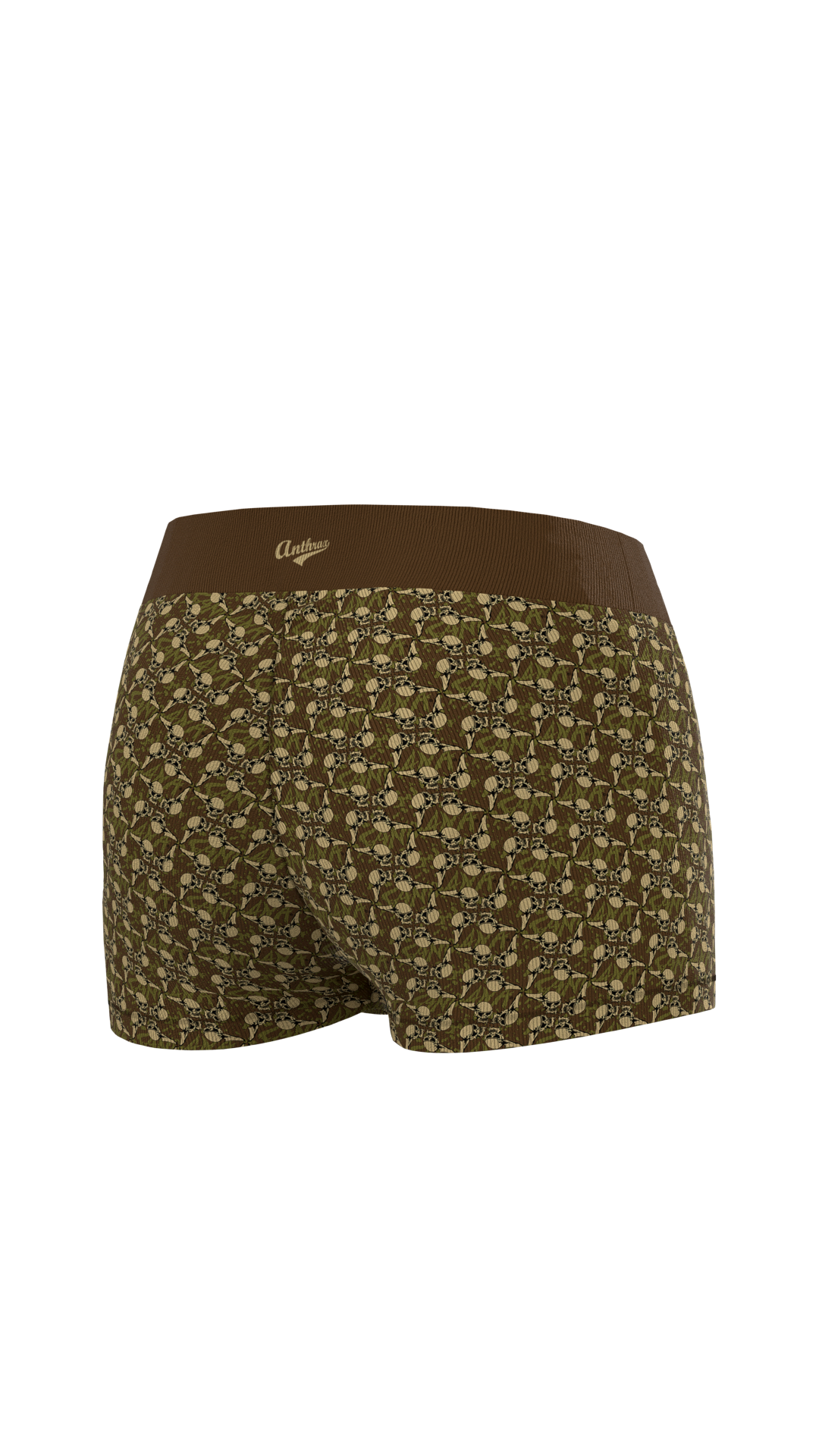 Women's The Farm Compression Shorts - Sandana Brown Flying Skulls
