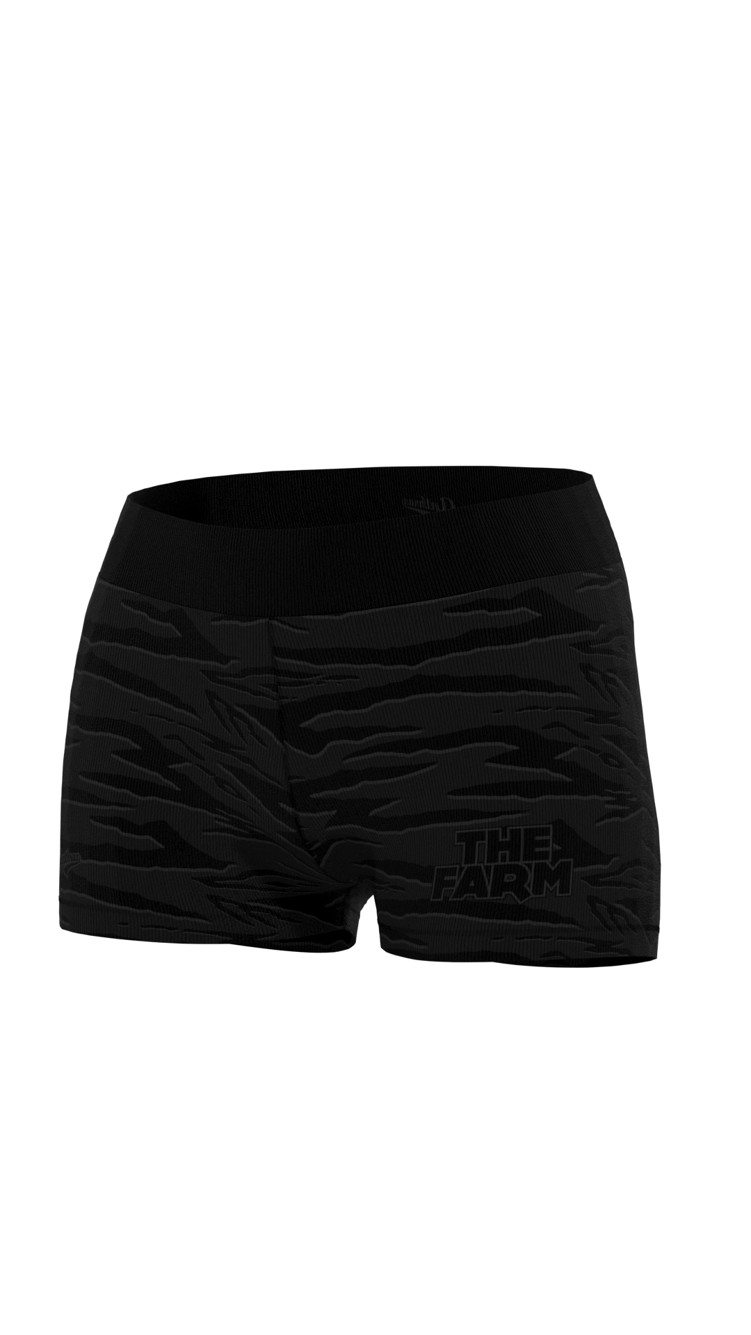 Women's The Farm Compression Shorts - Sandana Black & Grey Snake Stripe