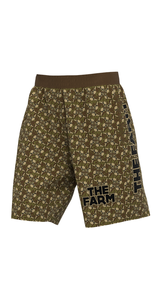 The Farm Hybrid Vision Shorts - Sandana Brown Flying Skulls