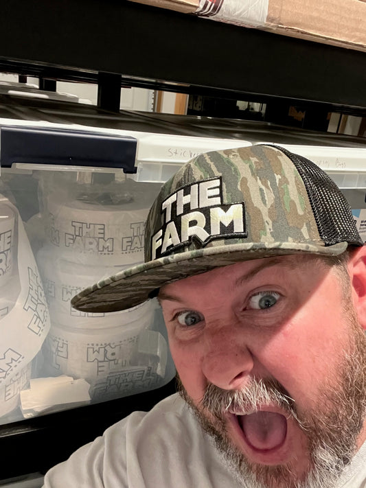 The Farm Netter Hat - Camo w/ Black Back