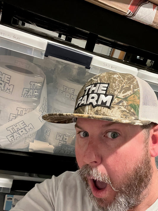 The Farm Netter Hat - White Woodland Camo