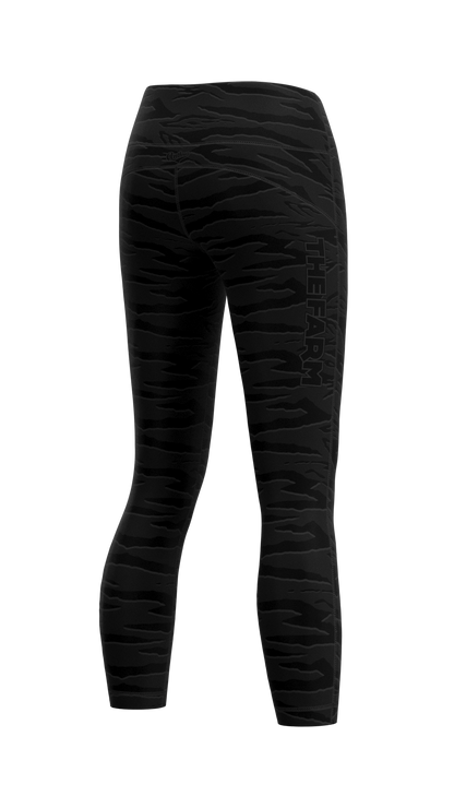 Women's The Farm Leggings - Sandana Black & Grey Snake Stripe