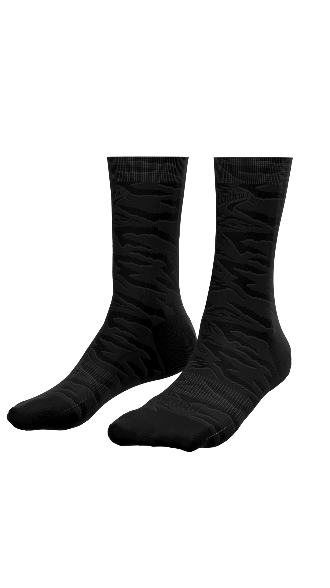 The Farm Socks - Sandana Black & Grey Snake Stripe