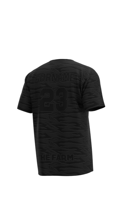 The Farm 2K18 Sport Shirt - Sandana Black & Grey Snake Stripe