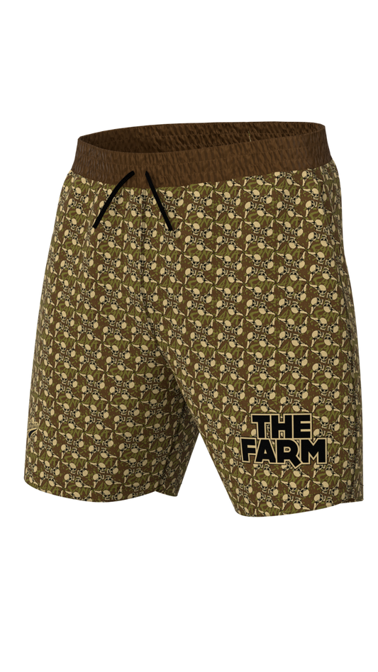 The Farm Swimshorts - Sandana Brown Flying Skulls