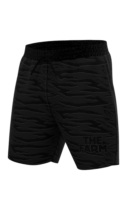 The Farm Swimshorts - Sandana Black & Grey Snake Stripe