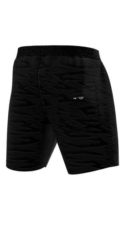 The Farm Swimshorts - Sandana Black & Grey Snake Stripe