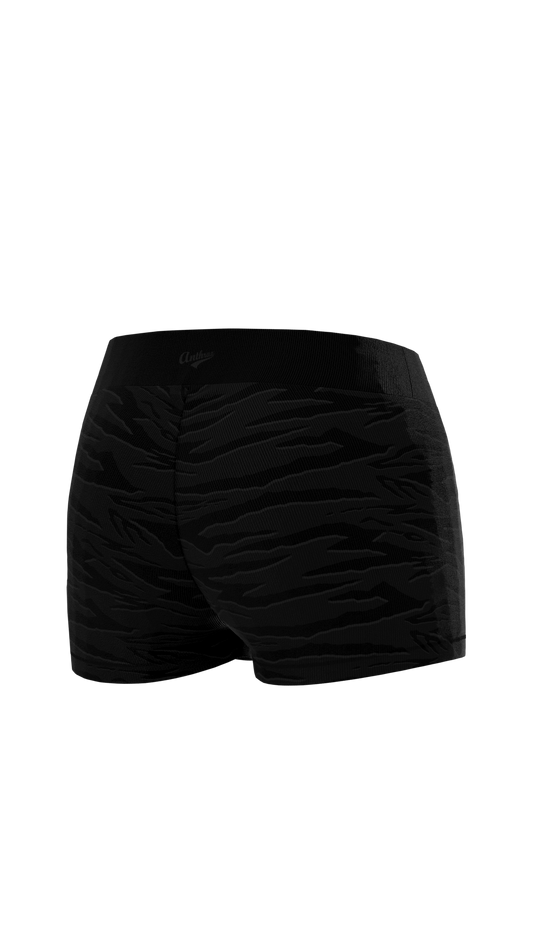 Women's The Farm Compression Shorts - Sandana Black & Grey Snake Stripe